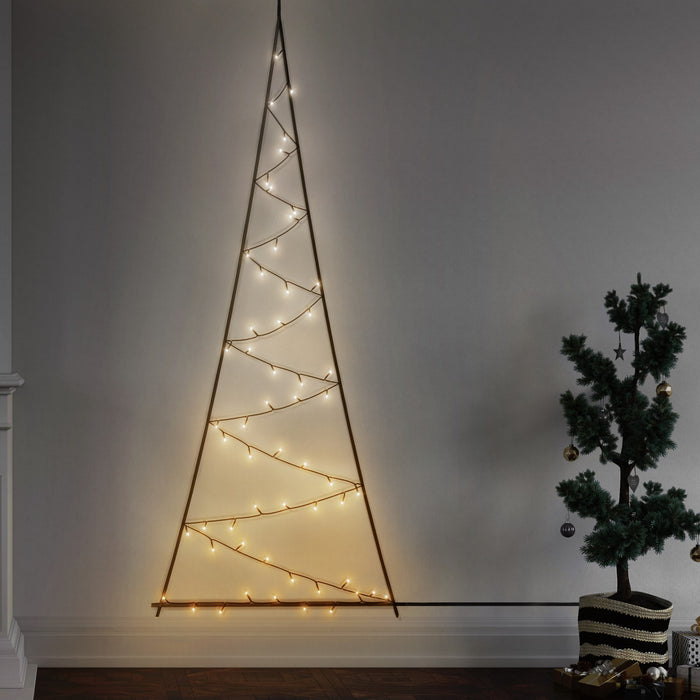 Twinkly LED Tree Wall Decoration, 70 LEDs, RGB+W, 2m, app-controlled