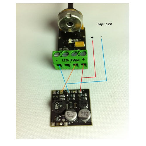 Dimmer für LEDs und LED Module (PWM) mit Drehregler pic2