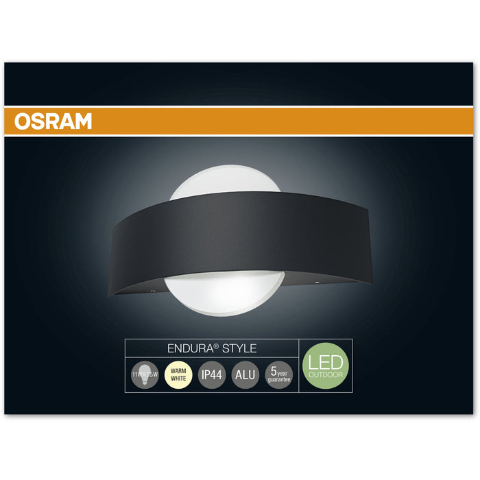 Osram ENDURA STYLE Shield ROUND 11W dark grey