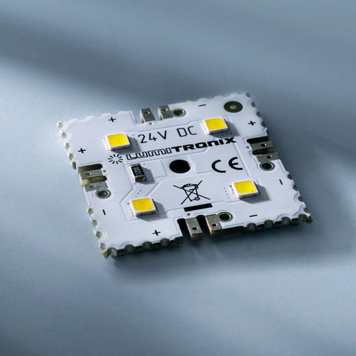 MiniMatrix LED-Flächenmodul neutralweiß 24V, 4 LEDs, 3x3cm, 4000K, 75lm 52715