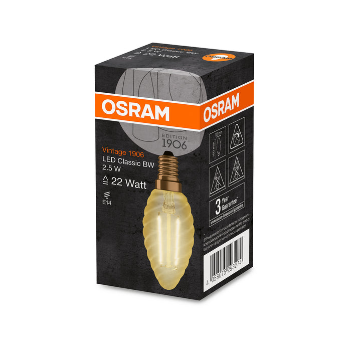 Osram LED VINTAGE 1906 CLBW GOLD22 non-dim 2,5W 824 E14 pic3