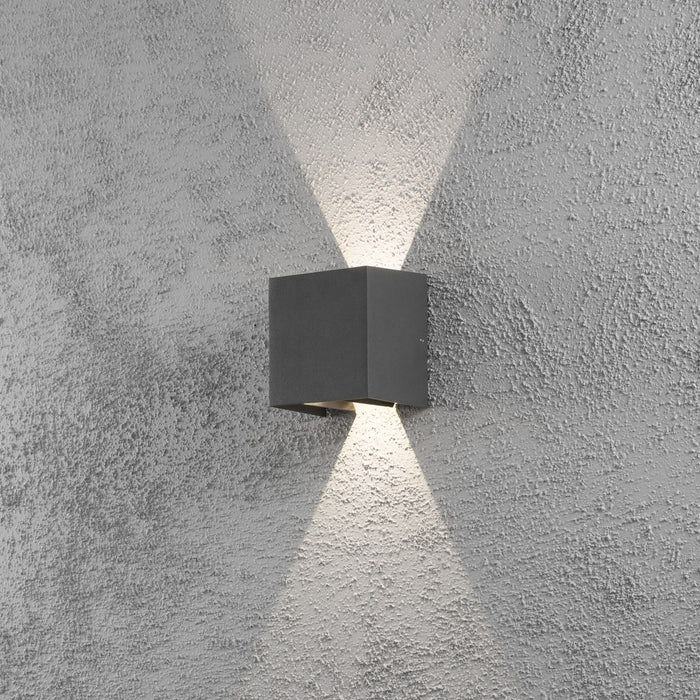 Konstsmide LED-Wandleuchte Cremona, IP54, 600lm, anthrazit pic8 40421