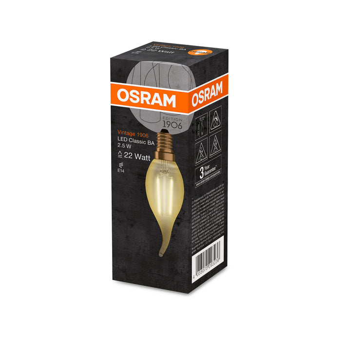 Osram LED VINTAGE 1906 CLBA GOLD22 non-dim 2,5W 824 E14 pic3