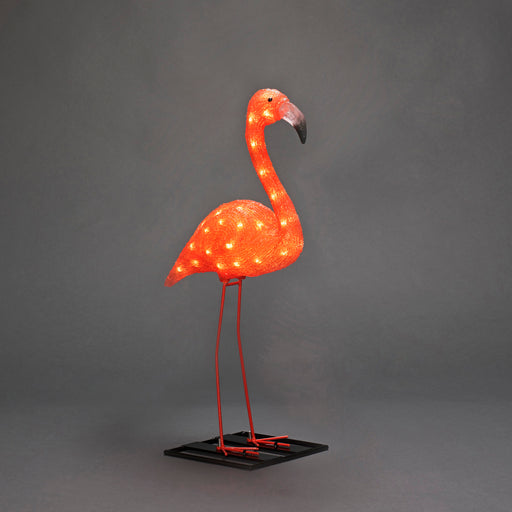 Konstsmide LED Acryl-Flamingo, 48 bernsteinfarbene LEDs pic2