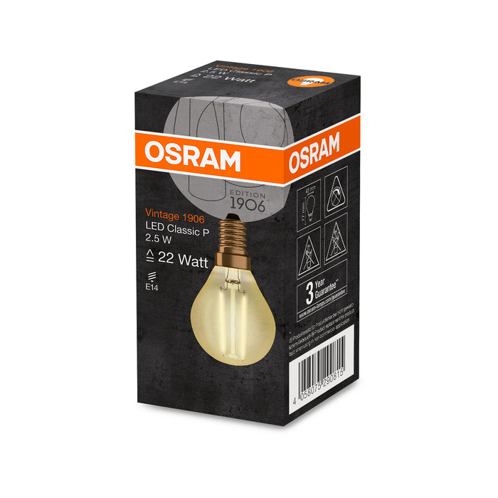 Osram LED VINTAGE 1906 CLP GOLD22 non-dim 2,5W 824 E14