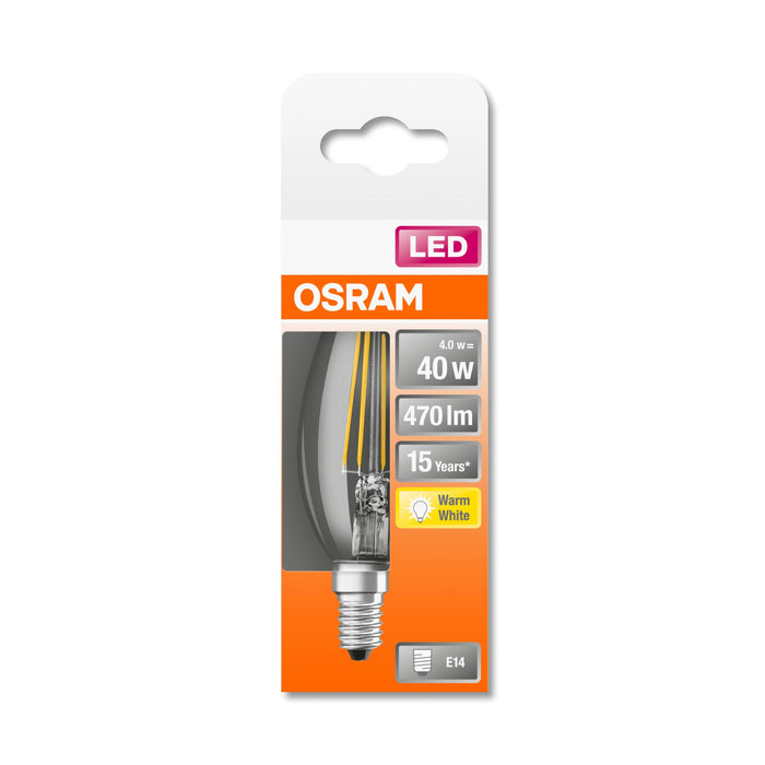 Osram LED RETROFIT CLASSIC B 37 4W 827 E14 CL