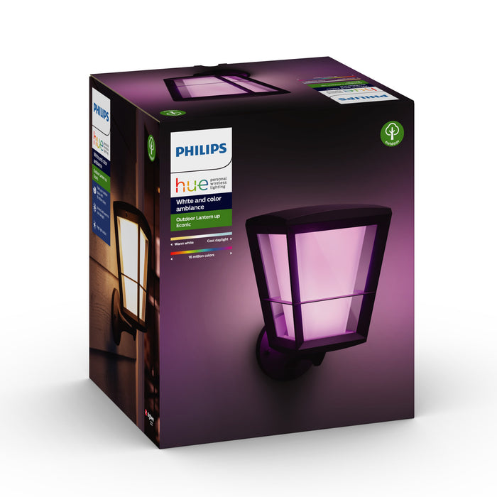 Philips Hue White and Color Ambiance Econic LED-Wandleuchte stehend, schwarz pic3
