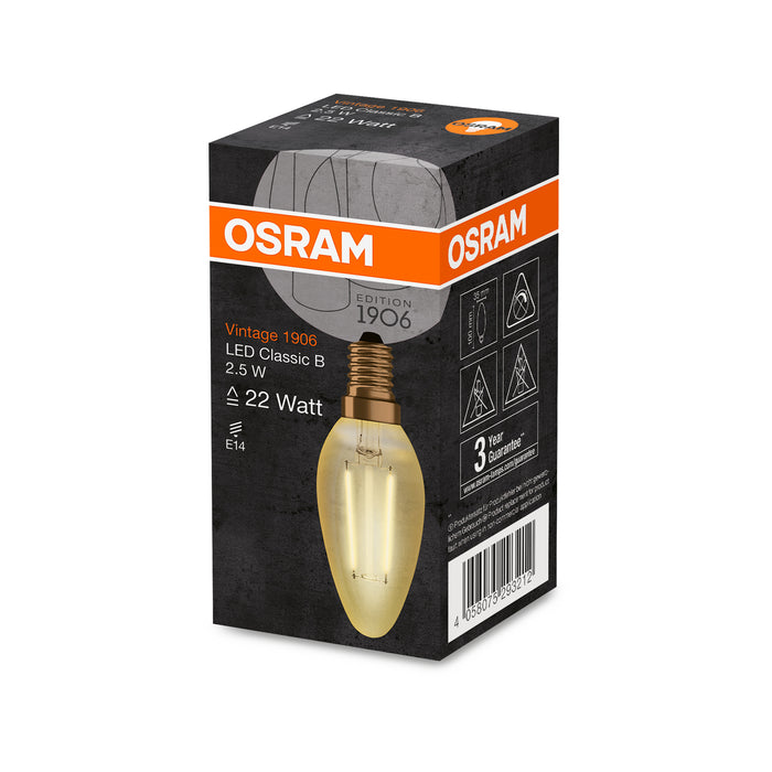 Osram LED VINTAGE 1906 CLB GOLD22 non-dim 2,5W 824 E14 pic3