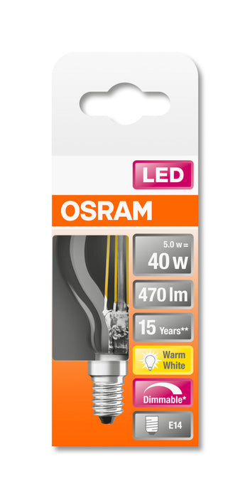 Osram LED RETROFIT DIM P40 5W E14 klar pic2