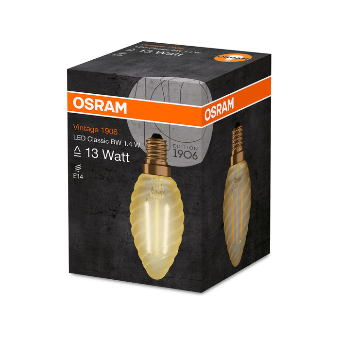 Osram LED VINTAGE 1906 CLBW GOLD12 non-dim 1,4W 825 E14 pic2