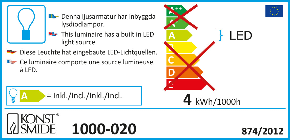 Konstsmide LED-Baumkette Topbirne One String 16 LEDs warmweiß 6 V