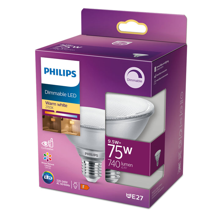 Philips LED-Spot PAR30s 9,5-75W E27 927 25° DIM • LED-Lampen bei LEDs.de
