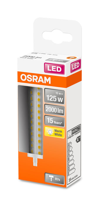 Osram LED STAR  LINE 118  HS 125 non-dim  15W 827 R7S 118mm pic4