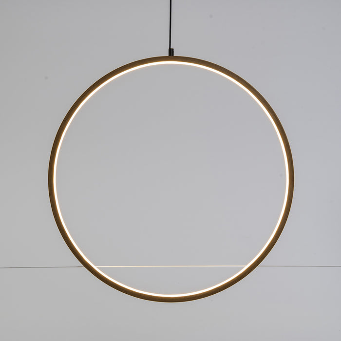 Lotti LED-Kreis, Holz, 3000K, 57cm, IP20 36930