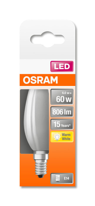 Osram LED STAR RETROFIT matt CLB 60 6W 827 E14 non-dim