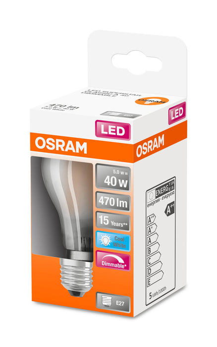Osram LED SUPERSTAR RETROFIT matt DIM CLA 40 4.5W 840 E27
