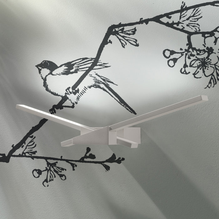 Linea LED wall light Wings 19W white