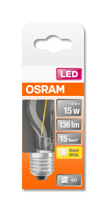 Osram LED RETROFIT P15 1,5W E27 klar non dim pic2