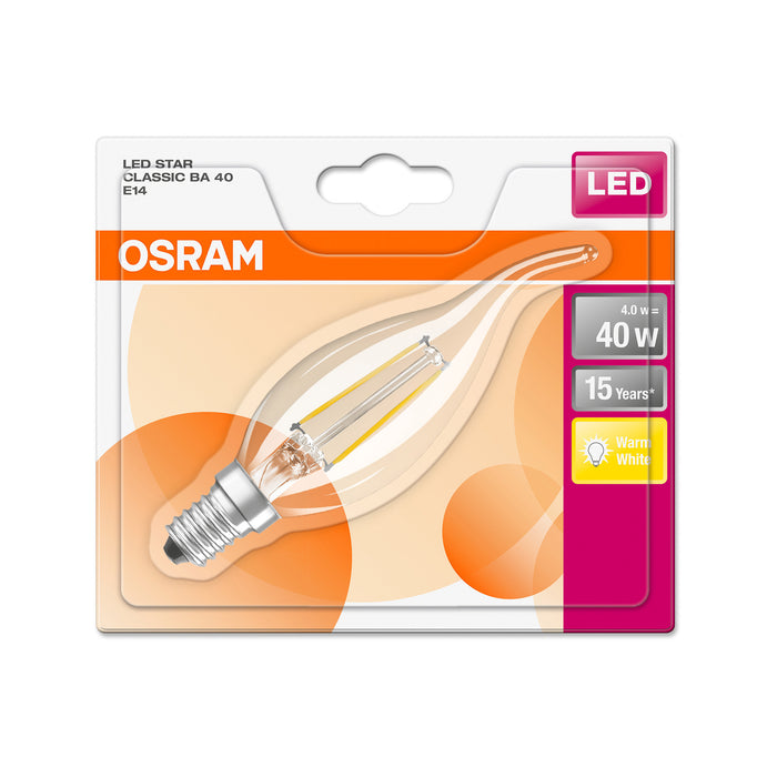 Osram LED RETROFIT BA40 4W E14 clear non dim