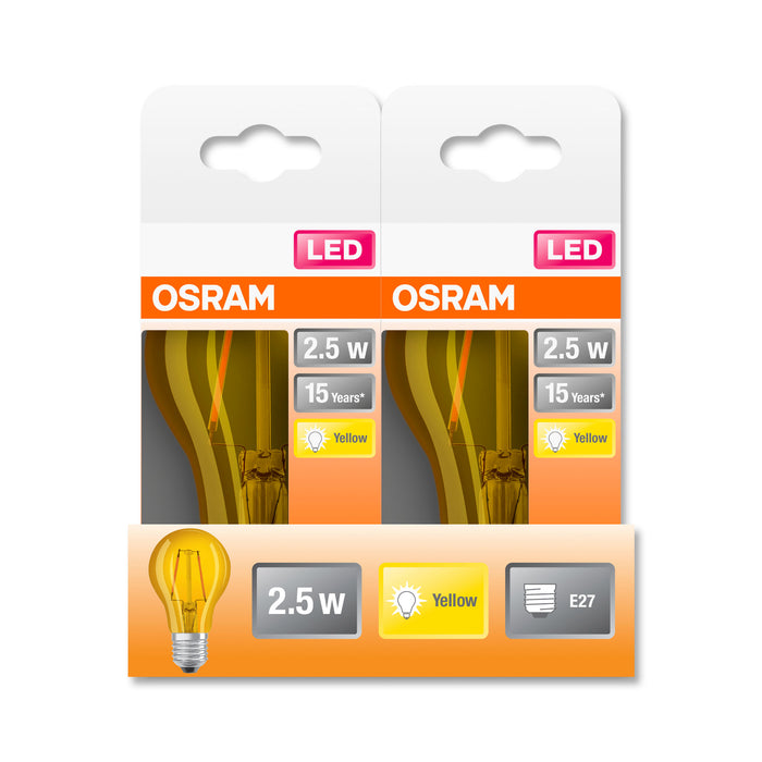 Osram LED SUPERSTAR CLA 15 DécorYellow non-dim  2,5W 827 E27 pic4