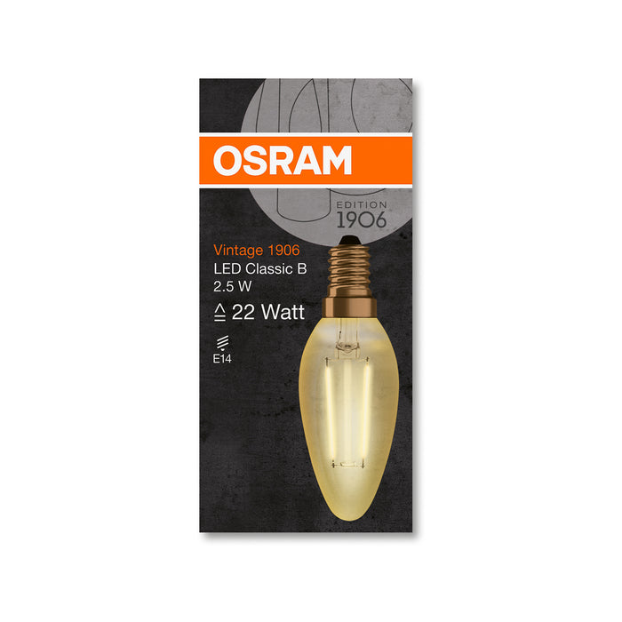 Osram LED VINTAGE 1906 CLB GOLD22 non-dim 2,5W 824 E14 pic2