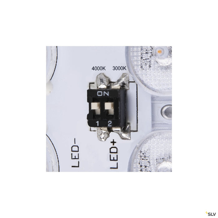 SLV LED-Deckenleuchte AINOS SQUARE, 3000-4000K, quadratisch, weiß, IP65 pic5