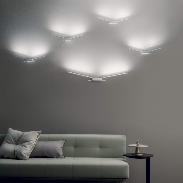 Linea LED wall light Wings 19W white