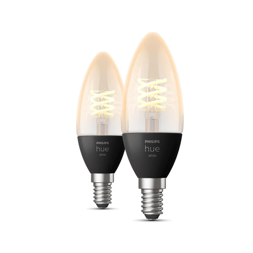 Philips Hue White LED Filament Candle, E14, Doppelpack, 2x 300lm 38470