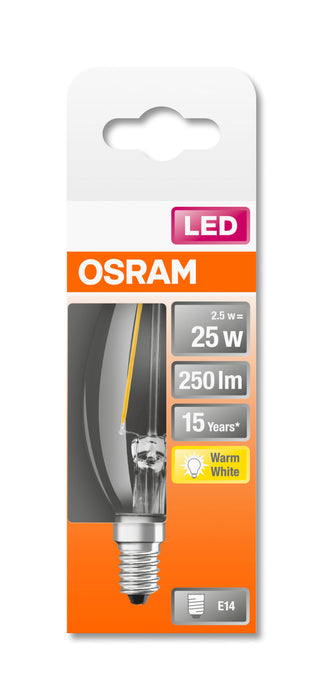 Osram LED RETROFIT CLASSIC B 25 2,5W 827 E14 CL pic3