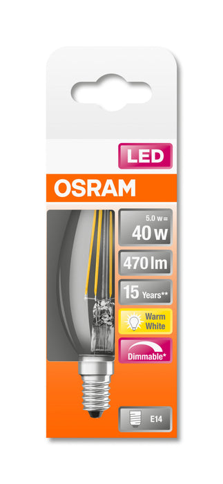 Osram LED RETROFIT DIM B40 5W E14 klar pic3