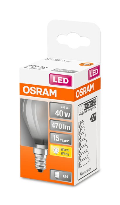 Osram LED RETROFIT P40 4W E14 matt non dim pic3